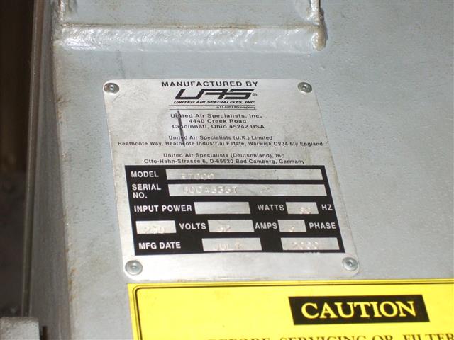 United Air Specialists E7000, Machine ID: 6005